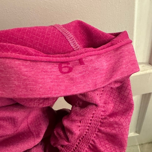 Lululemon In The Flow Crop II Heathered Raspberry - Picture 9 of 12